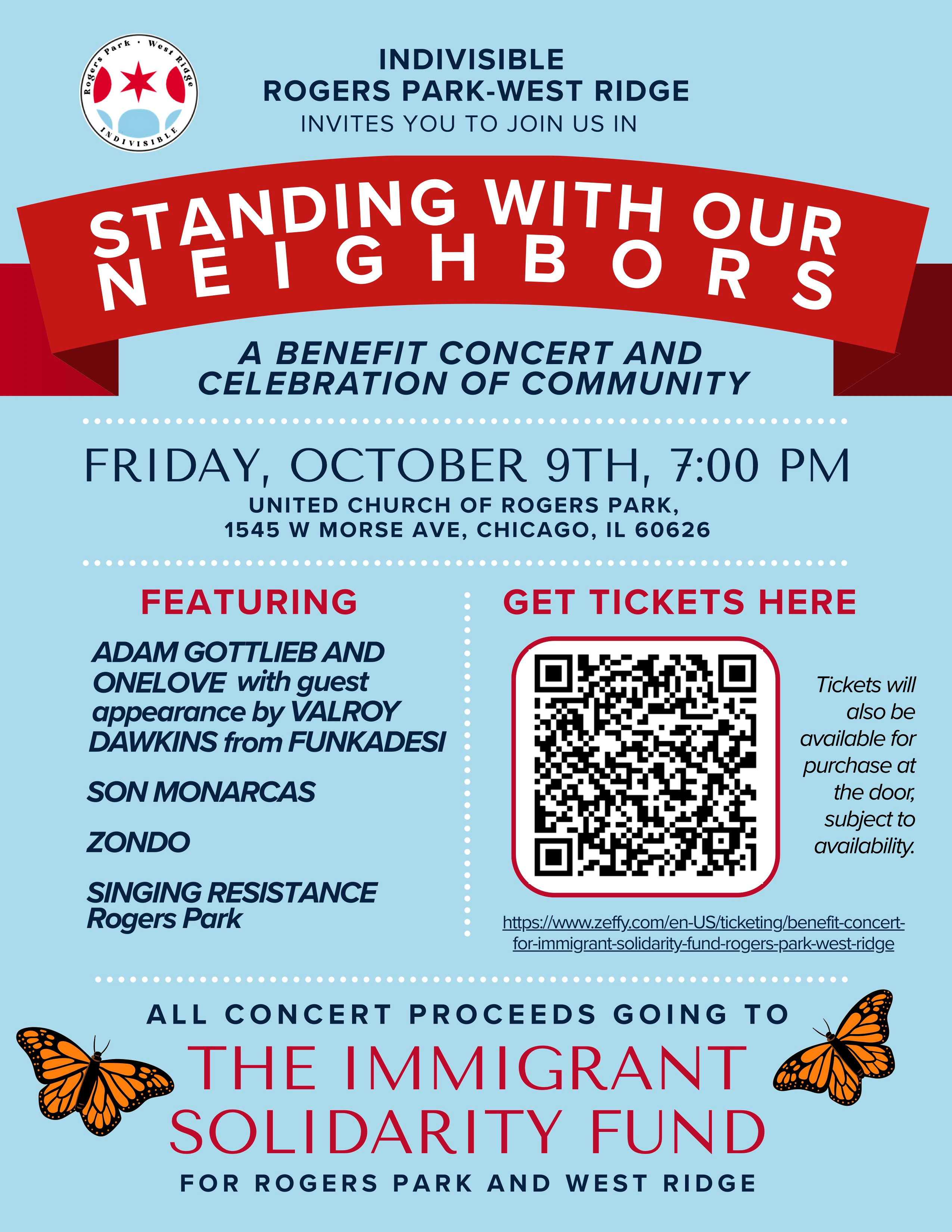 Oct 9 Benefit Concert